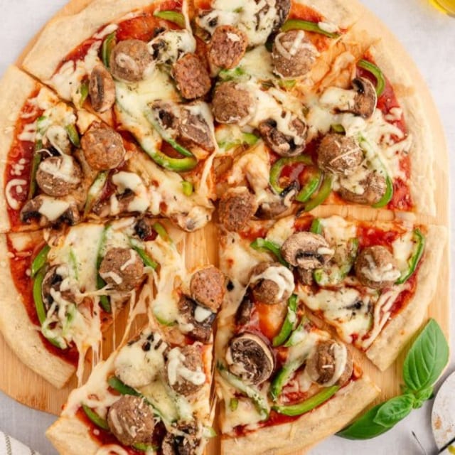 Meatball Pizza.